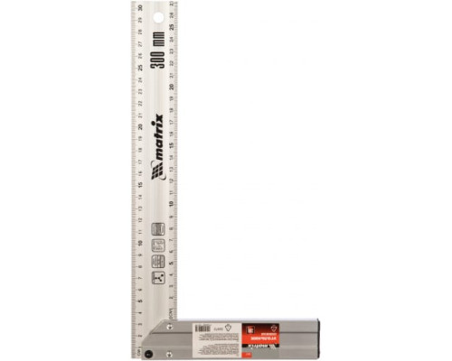 Угольник MATRIX 300 мм, алюминиевый, литой 32472