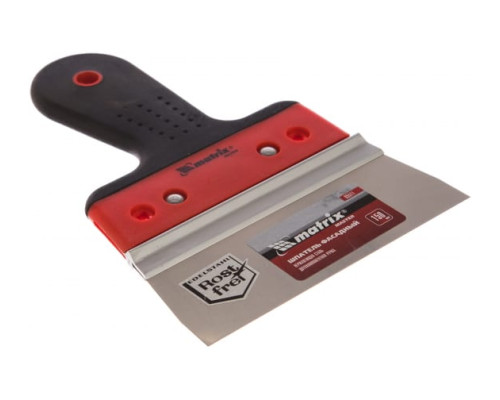 Фасадный шпатель из нержавеющей стали, 150 мм, узкое полотно, 2-компонентная ручка MATRIX  85511