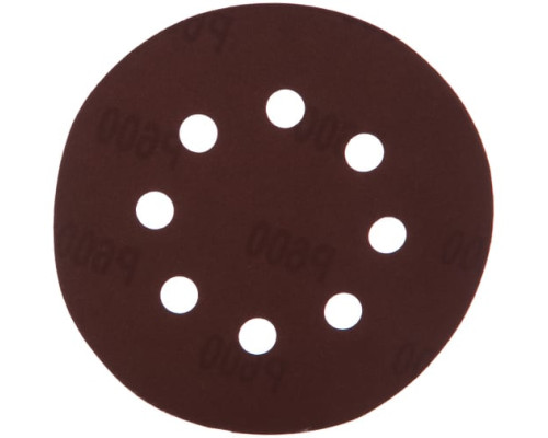 Круг абразивный на ворсовой подложке под липучку (125 мм, Р600, 5 шт.) MATRIX 73817