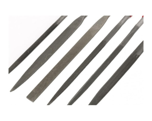 Набор надфилей 160х4мм, 6шт, обрезиненные рукоятки MATRIX 15816
