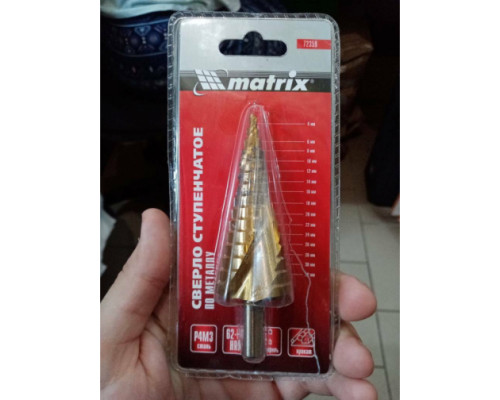 Сверло ступенчатое (4-32 мм; HSS-TiN) MATRIX 72359