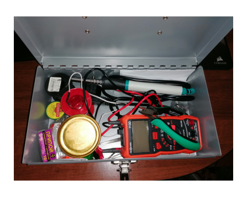 Ящик для инструмента металлический (284х160х78 мм) MATRIX 906055