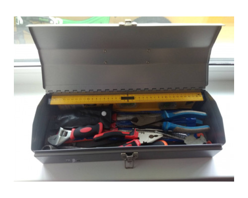 Ящик металлический для инструмента (410х154х95 мм) MATRIX 906035