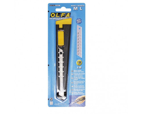 Металлический нож OLFA с выдвижным лезвием 18 мм OL-ML