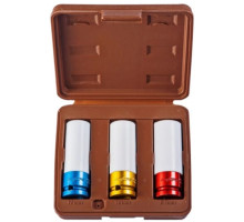 Набор торцевых ударных глубоких головок (17, 19, 21 мм; 1/2DR) Ombra 912503 55510