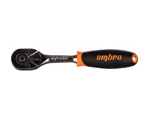 Рукоятка трещоточная 1/4д.DR, 72 зубца, 140 мм Ombra 281402