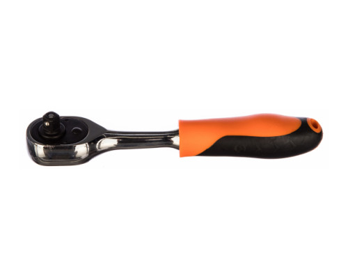 Рукоятка трещоточная 1/4д.DR, 72 зубца, 140 мм Ombra 281402