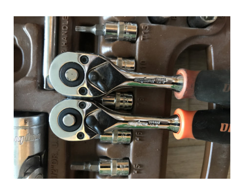 Рукоятка трещоточная 1/4д.DR, 72 зубца, 140 мм Ombra 281402