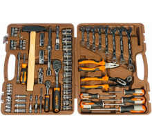 Универсальный набор инструмента 1/2"DR и 1/4"DR с 12-гранными головками 1/2"DR, 77 шт OMBRA OMT77S12