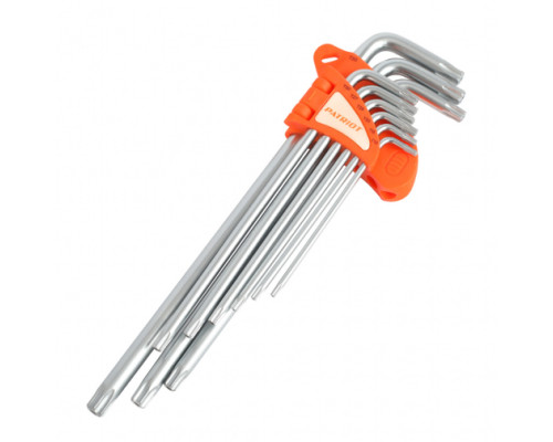 Набор ключей PATRIOT SKТ-9EL, TORX, экстра длинные, T10-T50, CRV, 9 шт 350002005 Набор ключей PATRIOT SKТ-9EL, TORX, экстра длинные, T10-T50, CRV, 9 шт 350002005