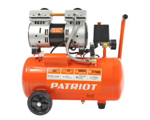 Поршневой безмасляный компрессор PATRIOT WO 24-260S 525301921 Поршневой безмасляный компрессор PATRIOT WO 24-260S 525301921