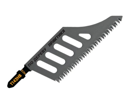 Пилка по дереву (112х80 мм; T142HB) для лобзиков ПРАКТИКА 777-109