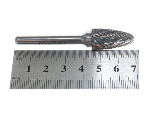 Фреза по металлу твердосплавная (12х25 мм; хвостовик 6 мм) ПРАКТИКА 644-498