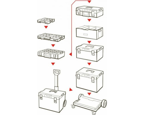 Ящик для инструментов QBRICK SYSTEM ONE BOX PLUS 576x359x237мм 10501238