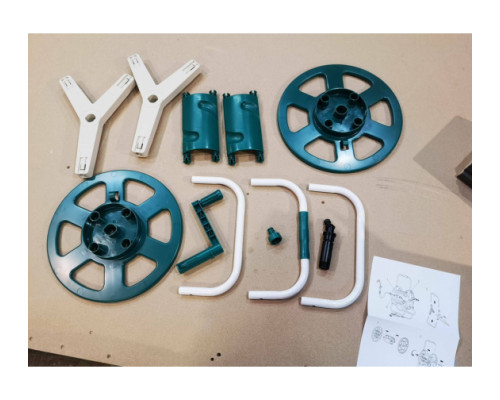 Катушка (60 м; 1/2") на подставке для шланга Raco 4260-55/586 Катушка (60 м; 1/2") на подставке для шланга Raco 4260-55/586