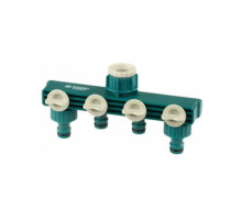 Распределитель четырехканальный (3/4"; 1") для системы полива Raco 4250-55257C