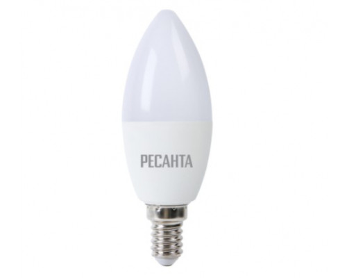 Светодиодная лампа Ресанта LL-R-C37-7W-230-4K-E14 (свеча, 7Вт, нейтр., Е14) 76/1/7 Светодиодная лампа Ресанта LL-R-C37-7W-230-4K-E14 (свеча, 7Вт, нейтр., Е14) 76/1/7