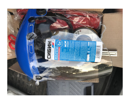 Защитный лицевой щиток СИБИН храповый механизм 11086