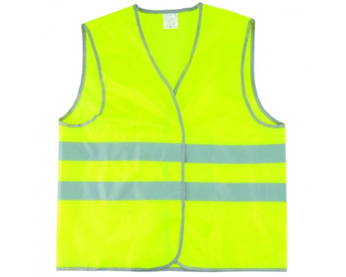Сигнальный жилет СИБРТЕХ желтый флуоресцентный, размер XL 89515