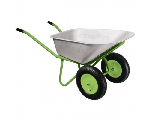 Строительная двухколесная облегченная тачка СИБРТЕХ 90л, 230кг 689643