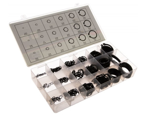 Набор стопорных колец СИБРТЕХ D 3 - 32 мм 300 предметов 47600