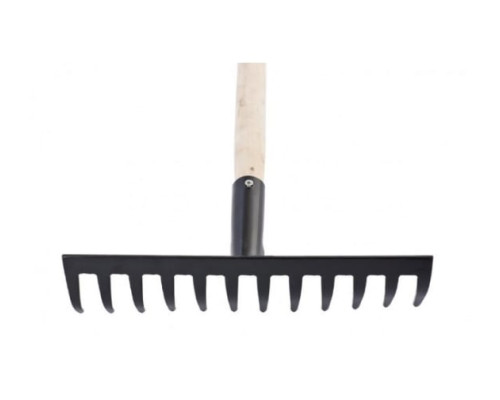 Прямые 12-зубые грабли с черенком 300 мм СИБРТЕХ 61741