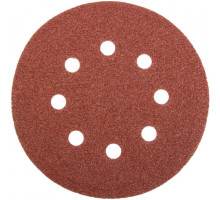 Круг абразивный на липучке (10 шт; 150 мм; Р80; 8 отверстий) SKRAB 35944