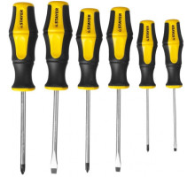 Набор отверток STAYER MASTER HERCULES Cr-V, эргономичная двухкомпонентная рукоятка, 6шт 25055-H6_z02