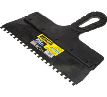 Нержавеющий зубчатый шпатель STAYER 250мм, зуб 6х6мм 1009-25-06