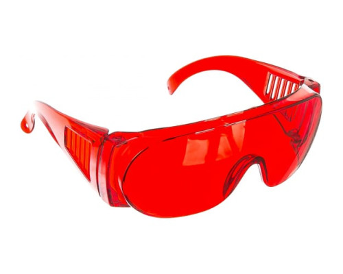 Очки защитные красные с боковой вентиляцией "STANDARD" STAYER 11045