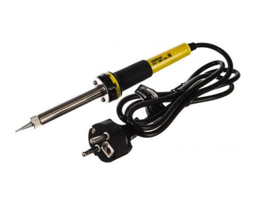 Паяльник STAYER с двухкомпонентной рукояткой и долговечным жалом, 60 Вт, клин 55300-60