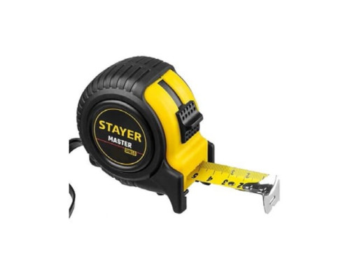 Рулетка Stayer MASTER 10м / 25мм в ударостойком обрезиненном корпусе 34025-10_z01