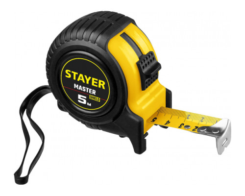 Рулетка Stayer MASTER 5м/25мм, ударостойкий обрезиненный корпус 34025-05-25 Рулетка Stayer MASTER 5м/25мм, ударостойкий обрезиненный корпус 34025-05-25