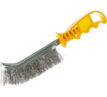 Стальная латунированная щетка STAYER MASTER 3508