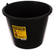 Строительное пластмассовое ведро Stayer 12 л 06083-12_z01