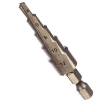 Сверло ступенчатое по металлу (4-12 мм; 5 ступеней; 65 мм) STAYER 29660-4-12-5