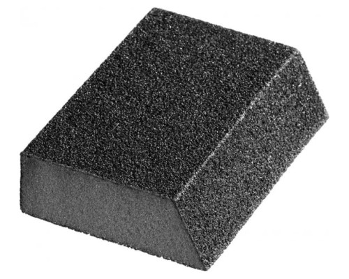 Угловая шлифовальная губка средней жесткости, зерно - оксид алюминия, Р120, 100x68x42x26мм STAYER MASTER 3561-120