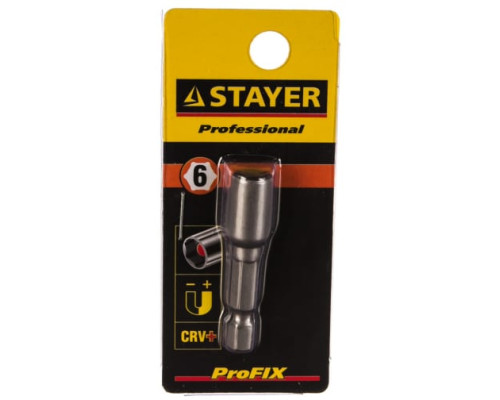 Бита с торцовой головкой Нат-драйвер магнитная (6 мм; 48 мм; 1/4") Stayer 26390-06