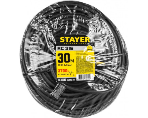 Электрический удлинитель Stayer силовой 55026-30