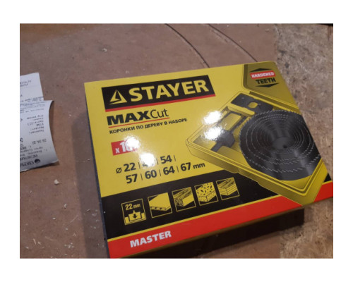 Коронки по дереву кольцевые "MASTER" 7 шт. STAYER 29600-H7