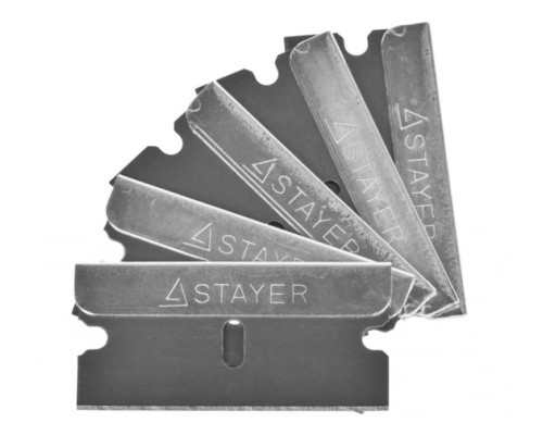 Лезвия сменные для скребков 0853/08533/08535 (5 шт; 40 мм; тип Н01) STAYER 08549-S5_z01