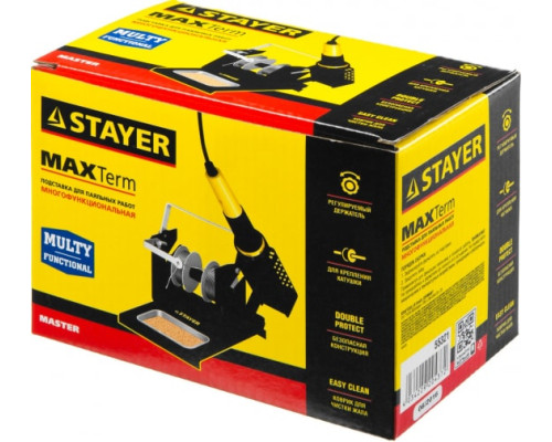Подставка для паяльников "MASTER", штампованная, с держателем Stayer 55321