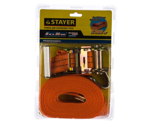 Ремень для крепления груза STAYER PROFESSIONAL 8 м 40562-8 Ремень для крепления груза STAYER PROFESSIONAL 8 м 40562-8