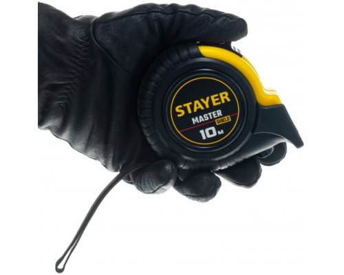 Рулетка Stayer MASTER 10м / 25мм в ударостойком обрезиненном корпусе 34025-10_z01 Рулетка Stayer MASTER 10м / 25мм в ударостойком обрезиненном корпусе 34025-10_z01