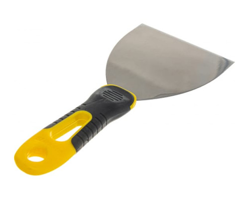 Шпатель с профилированным нержавеющим полотном и 2к ручкой 100мм STAYER PROFESSIONAL 10045-10