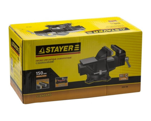 Слесарные тиски STAYER 150 мм 3254-150 Слесарные тиски STAYER 150 мм 3254-150