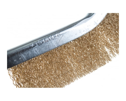 Стальная латунированная щетка STAYER MASTER 3508