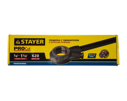Трещотка с удлинителем к клуппам STAYER PROFESSIONAL 28265-1/4-5/4