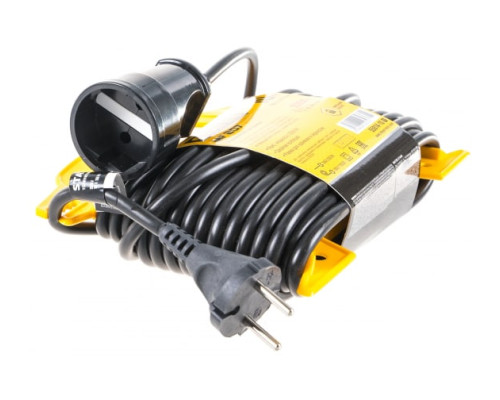 Удлинитель на рамке Stayer MF 207, 10 м, 2200 Вт, 1 гнездо, ПВС 2х0,75 мм2, 55014-10_z01