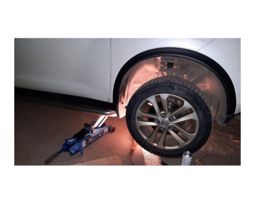 Гидравлический подкатной домкрат с фиксатором 2.5 т STELS SAFETY PIN 51132